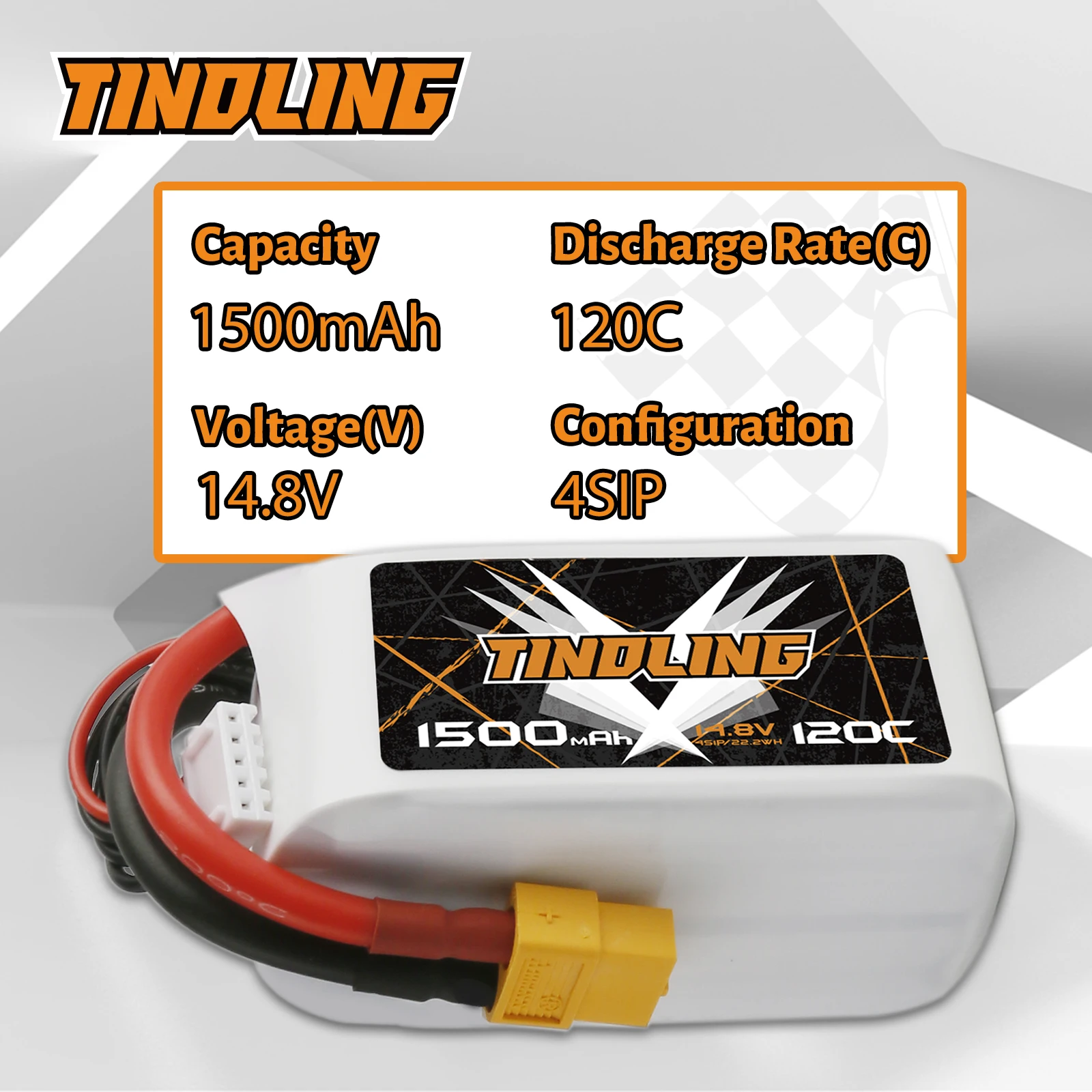 2PCS 4S Lipo hrb Battery14.8V 1500mAh 120C XT60Plug​ For Quadcopter Drone Profesional RC Car FPV Helicopter Airplane 4k toys