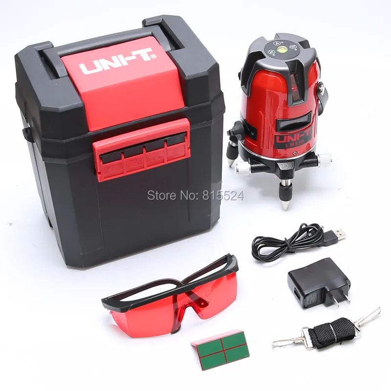 UNI T LM530 3 линии 4 точки 360 вертикальное и горизонтальное поперечное лазерное
