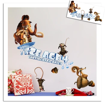 

creative ice age 25*70cm wall stickers for kids rooms nursery home decor cartoon wall decals pvc mural art diy posters