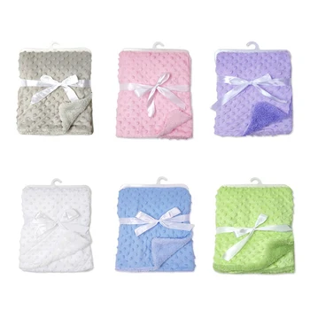 

Newborn Baby Blankets Warm Fleece Thermal Soft Stroller Sleep Cover Cartoon Beanie Infant Bedding Swaddle Wrap Kids Bath Towel