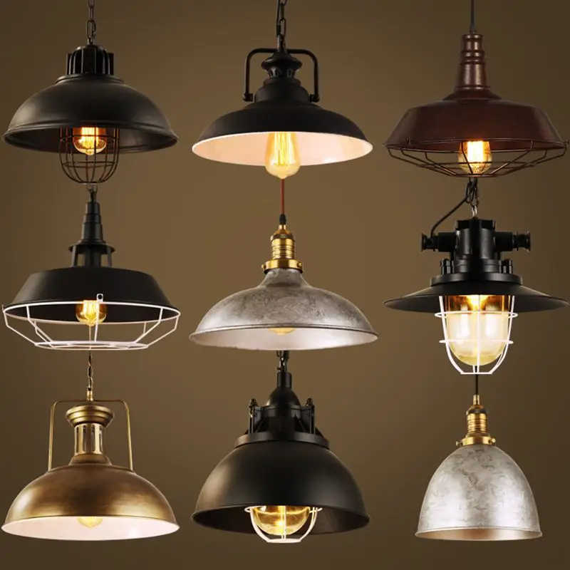 

American-Style Village Pot Cover Chandelier Restaurant Living Room Bar Counter Industrial-Style Creative Retro Coffee Shop Chand