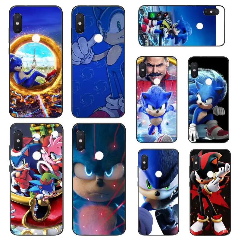 Силиконовый черный чехол для телефона Babaite Sonic Ежик Xiaomi Mi8 9 10 9T 5 6 A1 A2Lite 9SE 8SE Mi8lite Mix2