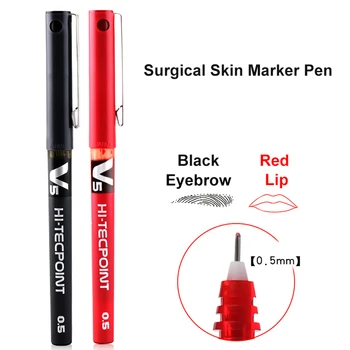 

Tattoo Accessories 0.5MM Surgical Skin Marker Pen Microblading Marker Pen for Eyebrow/Lip Beginner Permanent Makeup Supplies