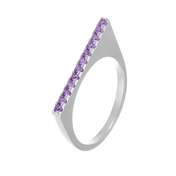

Кольцо из серебра с фианитами R01313