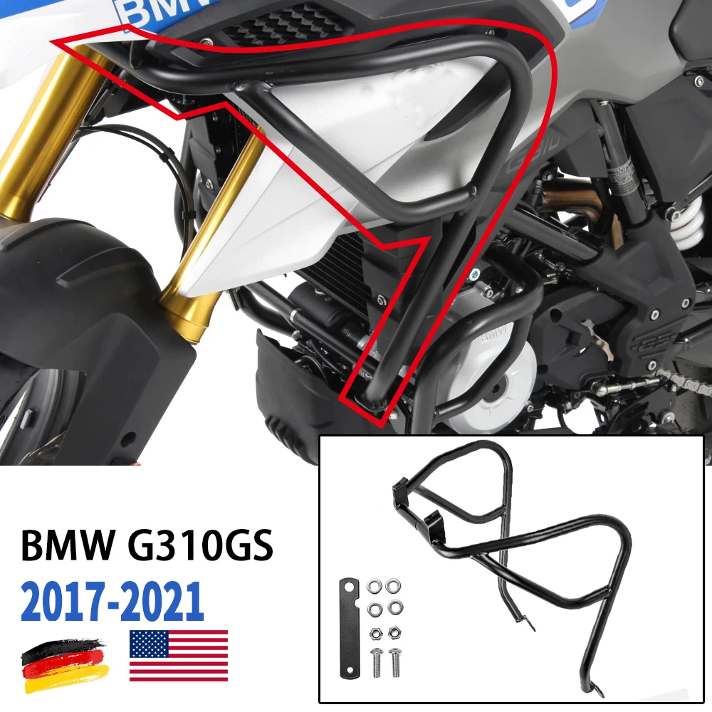 G310 GS Upper Crash Bar Engine Guard Bumper Frame Falling Protector for BMW G310GS 2017 18 2019