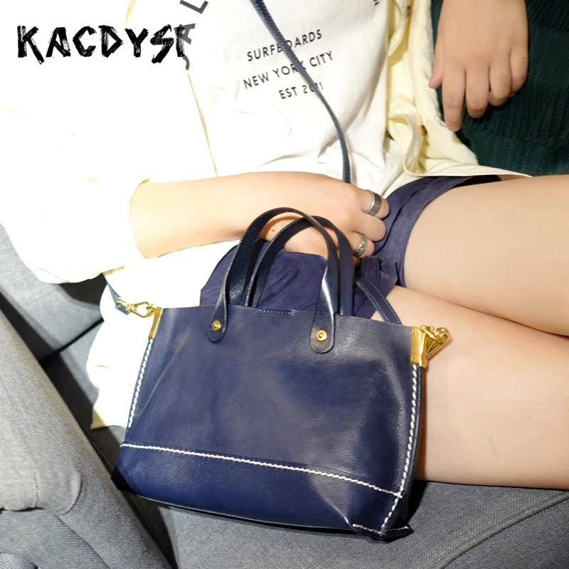 

2019 Design Handmade Retro Cowhide Small Women Handbag Latest Genuine Leather Casual Tote Top Quality Crossbody Bag Shoulder Bag