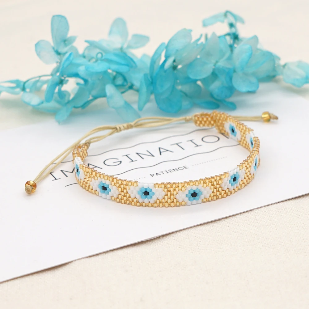 

YASTYT Turkish Evil Eye Bracelet for Women Accessories Miyuki Greek Eye Bracelets Women's Jewelry Fashion Beads Pulsera