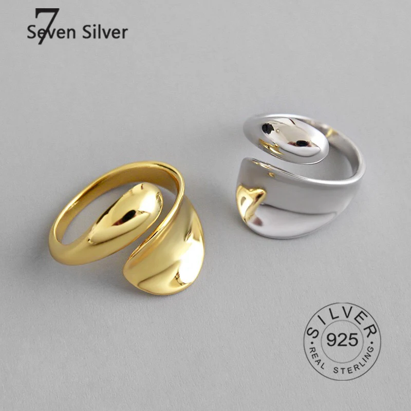 925 Sterling Silver Finger Rings for Women Adjustable Antique