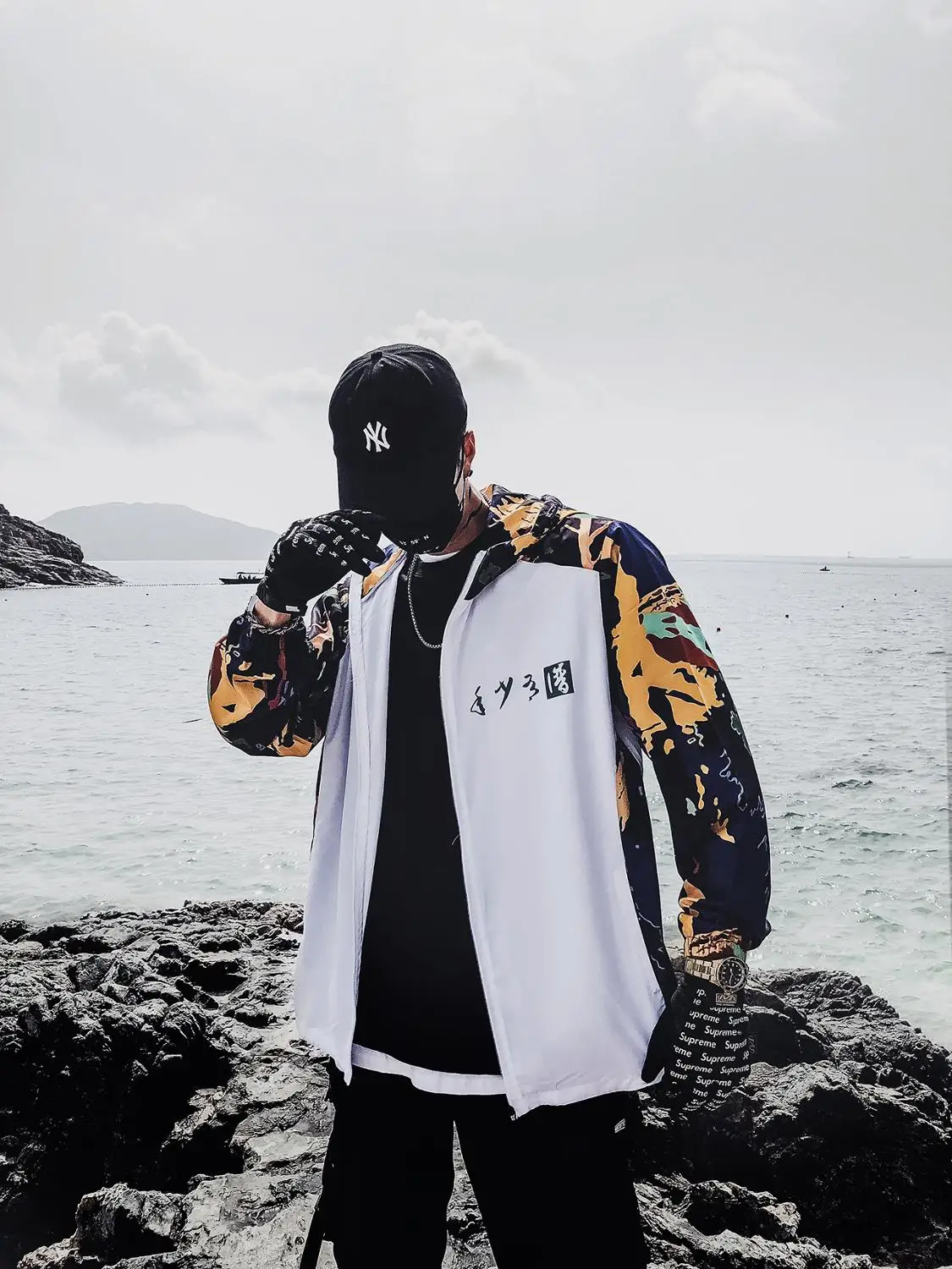 price cut  Dragon Bomber Jacket Men Outwear Streetwear Hip Hop Baseball Jacket Hooded Thin Windbreaker Jackets