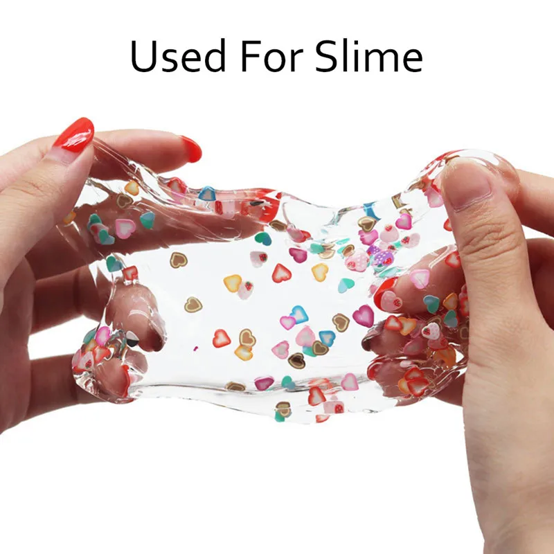 Fimo slits Slide Charms для поставки слаймов, набор пушистых фруктов, полимерные прозрачные клейкие аксессуары, скользящая шпатлевка, глина, детские игрушки для дизайна ногтей