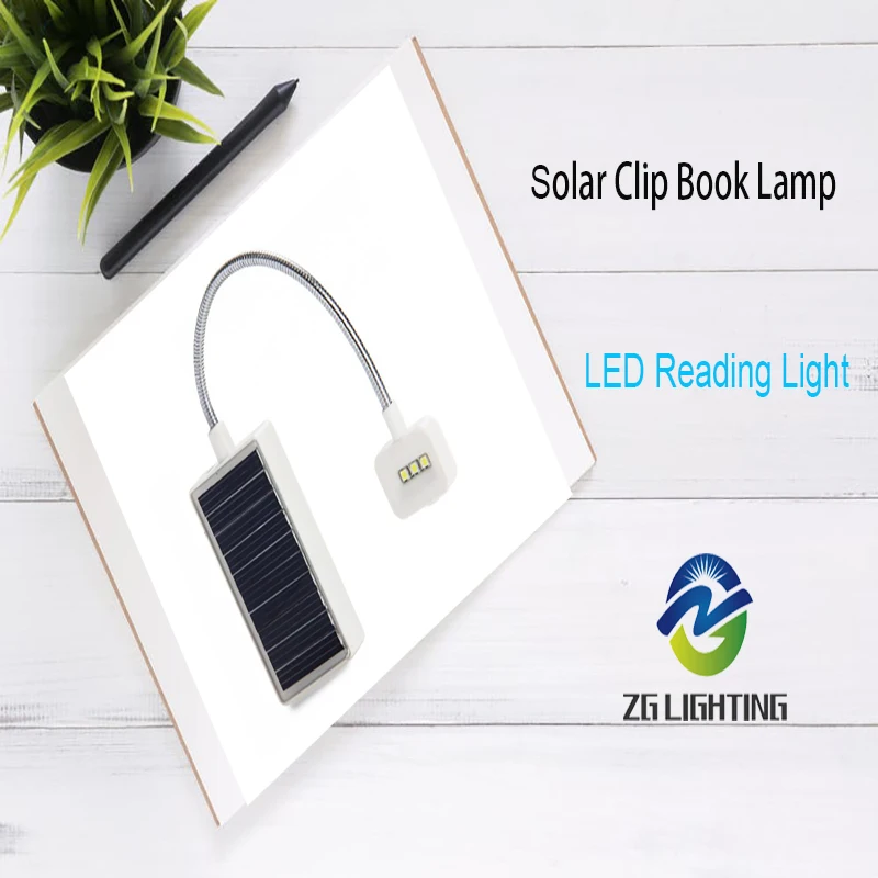 Ночник Led Солнечная USB зарядка зажим милый чтения книга лампа Luz Buitenverlichting Zonne Energie