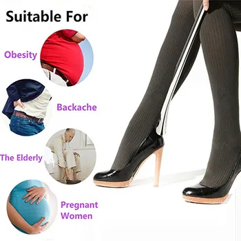 

52cm Pregnant The Aged Shoe Lifter Professional Metal Alloy Women Kids Seniors Shoe Horn Long Practical Metal SHOE accessory