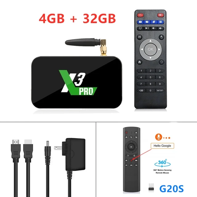Android 9,0 Ugoos X3 Pro tv Box ram 4 Гб rom 32 ГБ Ugoos X3 Cube Amlogic S905X3 2,4G 5G WiFi 1000M 4K Ugoos X3 Cube X3 Pro Youtube - Цвет: X3 Pro 4G 32G G20S