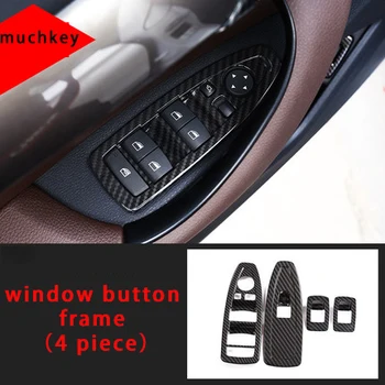 

Window Button Frame Molding Trim For Bmw Carbon Fiber 2016-2019 4pcs X1 F48