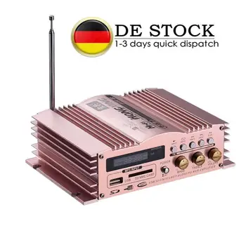 

Hi-Fi Stereo Audio Mini Power Amplifier USB SD/MMC FM Radio Auto Amp