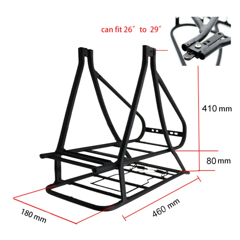 26 дюймов, 700C, задняя стойка для велосипеда, переноска для велосипеда, черная, E, велосипедная стойка для багажа, MTB, посылка, запчасти для электрического велосипеда, аксессуары для электровелосипеда