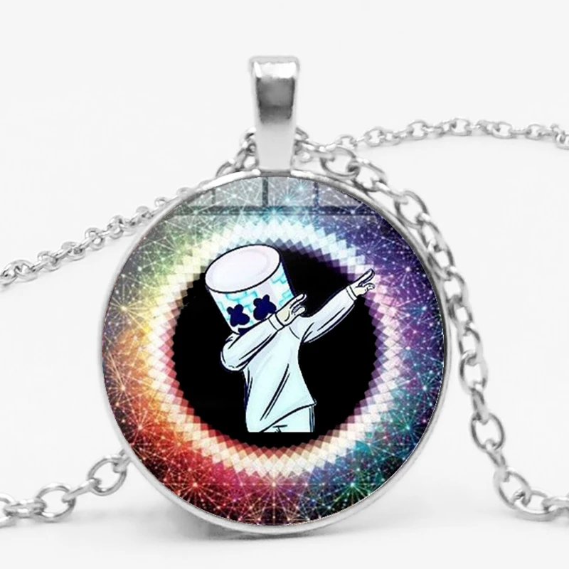 Массивное модное колье DJ Marshmello креативное забавное ожерелье с кулоном из