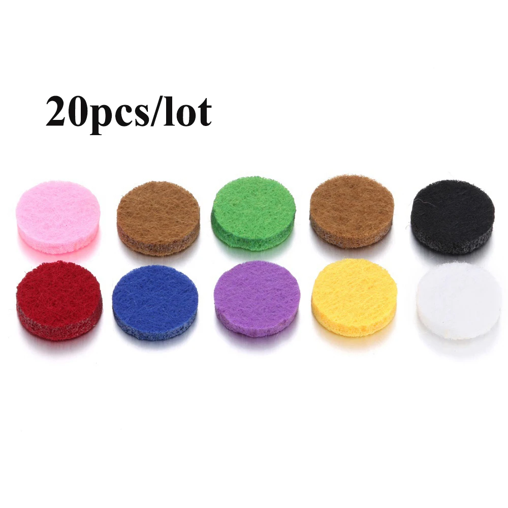 20pcs pads Автомобильный Диффузор Духи ювелирные изделия автомобиля диффузор Эфирные маслоотвод освежитель автомобиля вентиляционный зажим ароматерапия, духи, медальон ювелирные изделия - Окраска металла: 20pcs pads
