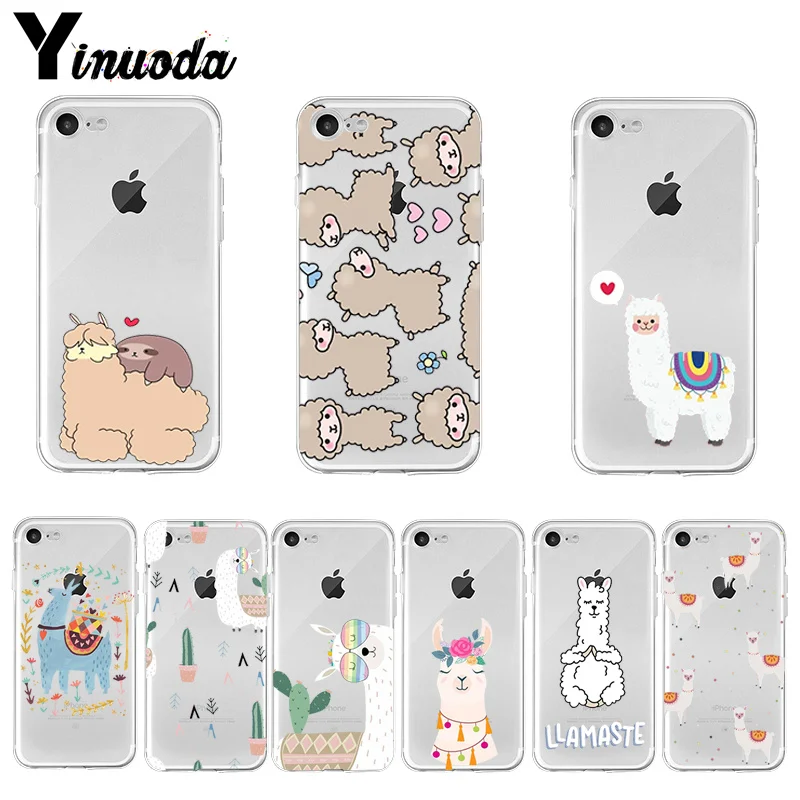 Yinuoda Kawaii Милая лама Альпака животные мультфильм аксессуары для телефона чехол