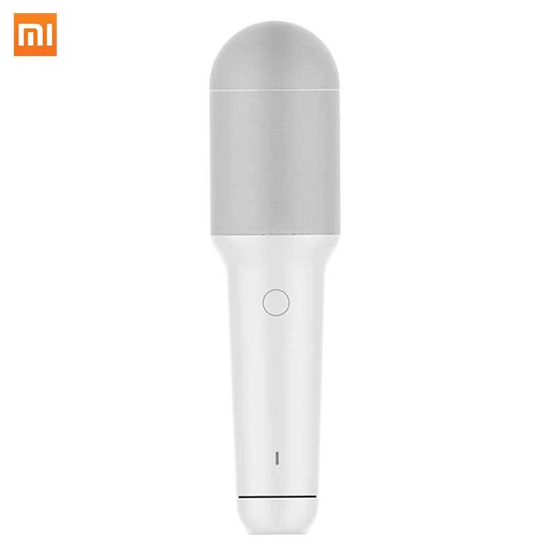 Xiaomi YMI Bluetooth Встроенный караоке микрофон Беспроводная запись подходит ручной тип C микрофон для семейных посиделок - Цвет: White