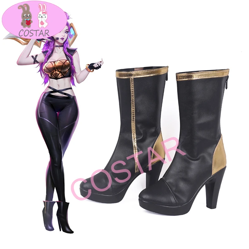 

COSTAR Game LOL Cosplay Shoes KDA Kaisa Cosplay Shoes Boots Halloween Party Women Cosplay Costumes Daily Leisure Shoes