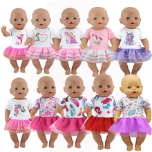 Doll-Clothes Sport-Dress Festival Birthday Born Baby 17inch for Gift 43cm Fit New