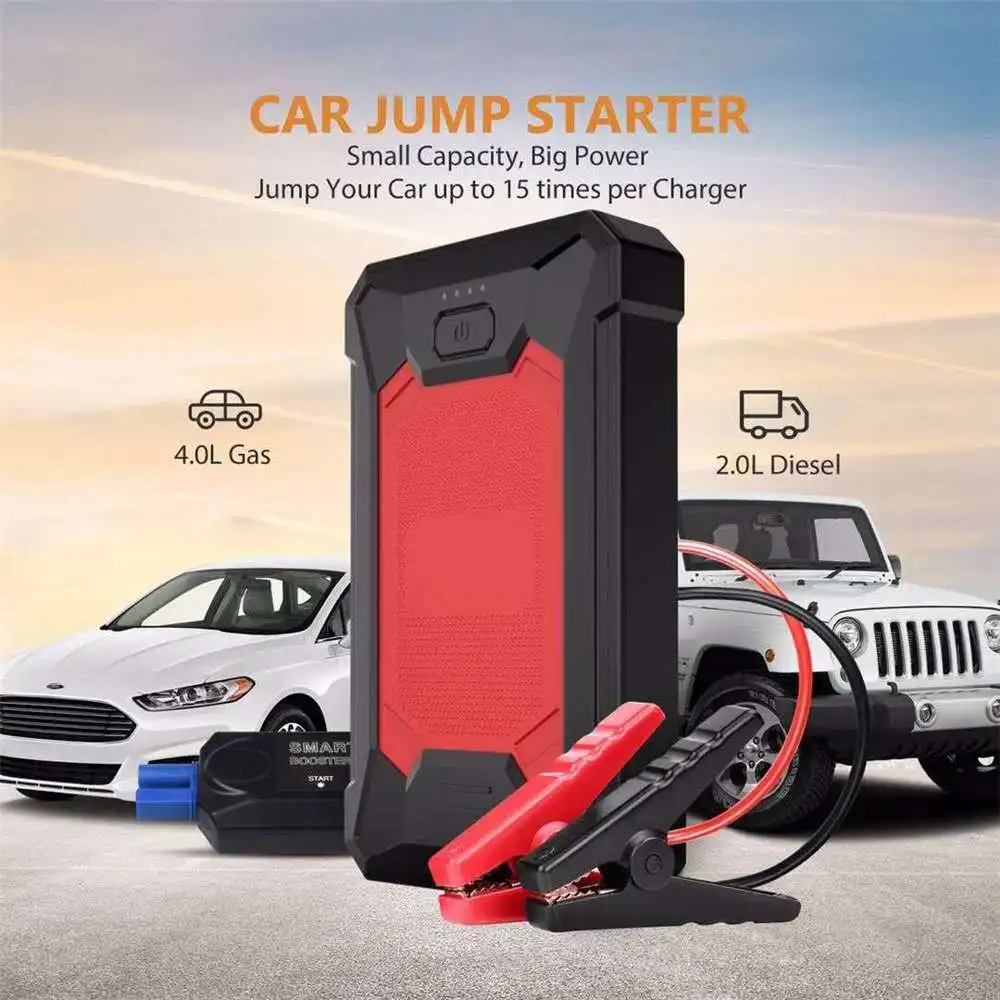 

Car Jump Starter Power Bank 600A 11000mAh Portable Car Battery Booster Charger 12V Waterproof LED FlashLight Car Starting Device