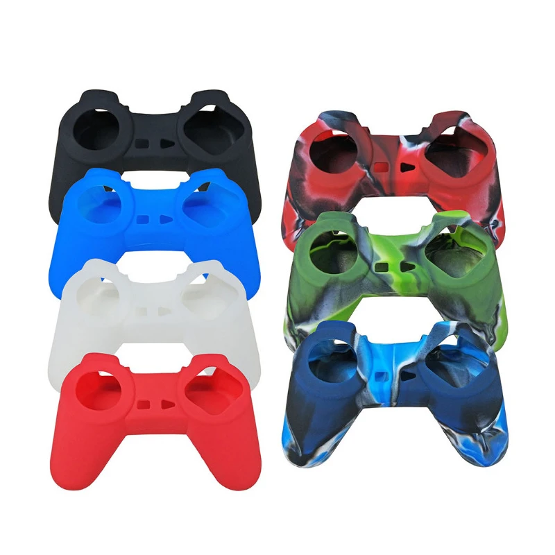 

Protective Skin Cover Case For PS1 PlayStation Game Controller Anti-Slip Soft Silicone Camo Case Thumb Grips Joystick Caps Cover