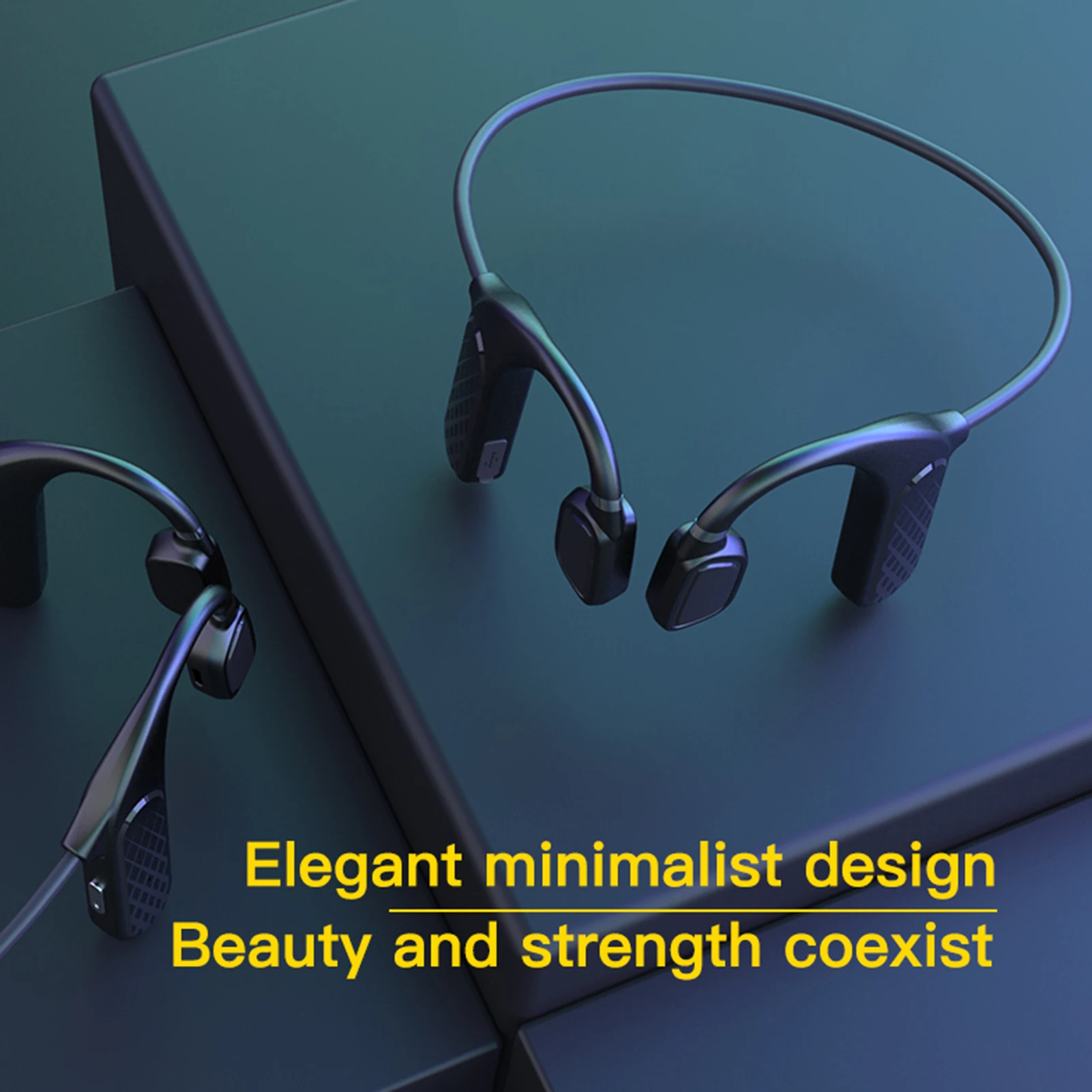 MD04 Bluetooth V5 0 Wireless Headphones With Bone Conduction Earphones TWS Headset Sport Waterproof Earbuds Ergonomic Design