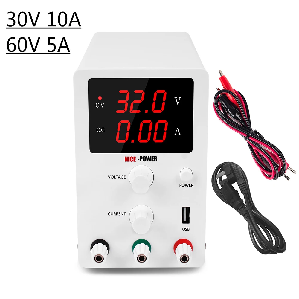 

Laboratory Adjustable Dc Power Supply 30v 10a/60v 5a High-precision LED Display Digital Transformer Current Stabilizer