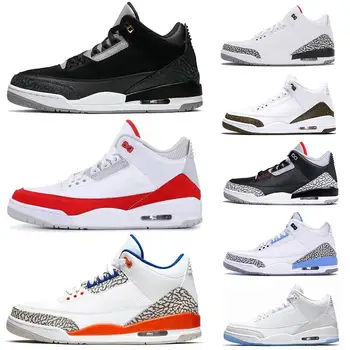 

2020 New Retro 3 Men Basketball Shoes White CEMENT 3M Sports Sneakers Designer Trainers Outdoor zapatillas hombre deportiv