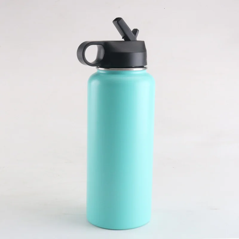 Vip18oz/32 oz/40 oz Двойная Вакуумная Изолированная бутылка для воды из нержавеющей стали с широким горлом бутылка для воды - Цвет: Light Green
