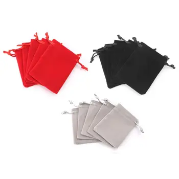 

5pcs Dungeons And Dragons soft Dice Bag Velvet Drawstring Bags Tarot Card Jewelry Bag