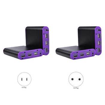 

CAT872-KVM 200M / 656Ft HD Launcher Receiver KVM Switcher 1080P 60Hz Ethernet Transceiver with HD USB Interface