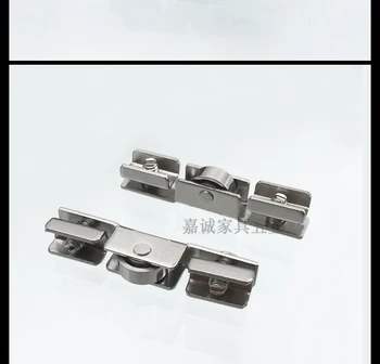 

10pcs Glass Sliding Door Roller H Shape Wheel Diameter 10mm Caster For Furniture Hardware
