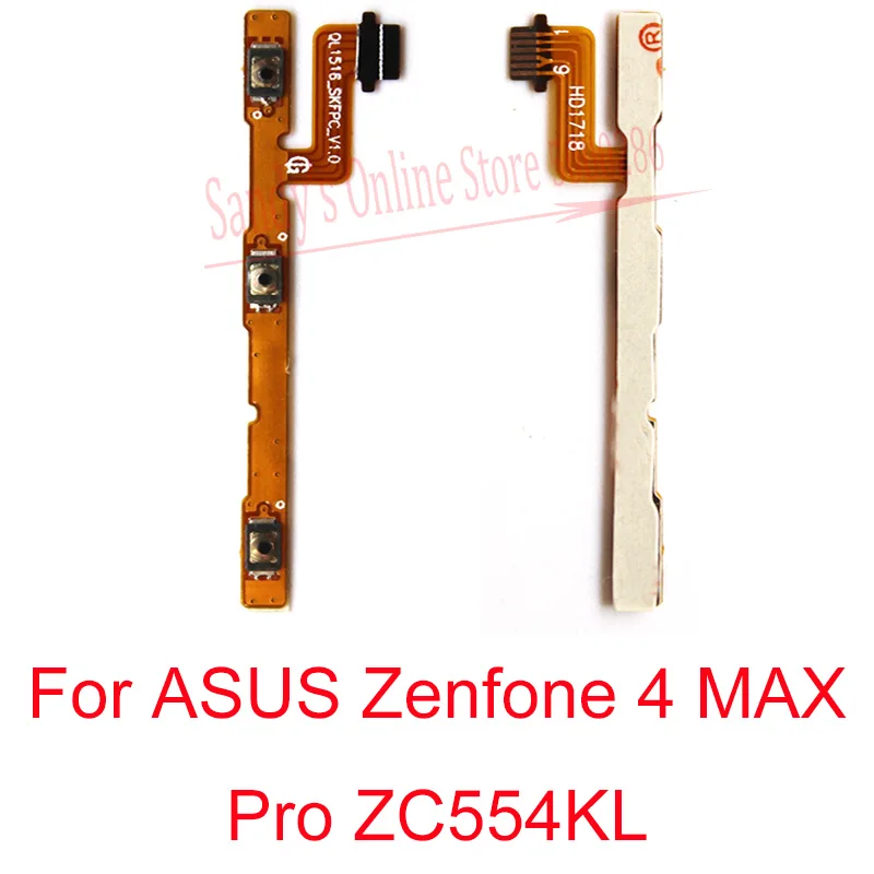 Гибкий кабель для ASUS Zenfone 4 MAX Pro ZC554KL кнопка включения и выключения питания Боковая