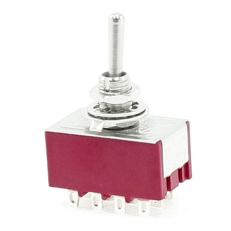 Горячая XD-6A/125VAC 2A/250VAC 12 Pin 4PDT Вкл/вкл 2 положения мини MTS-402 тумблер | Обустройство