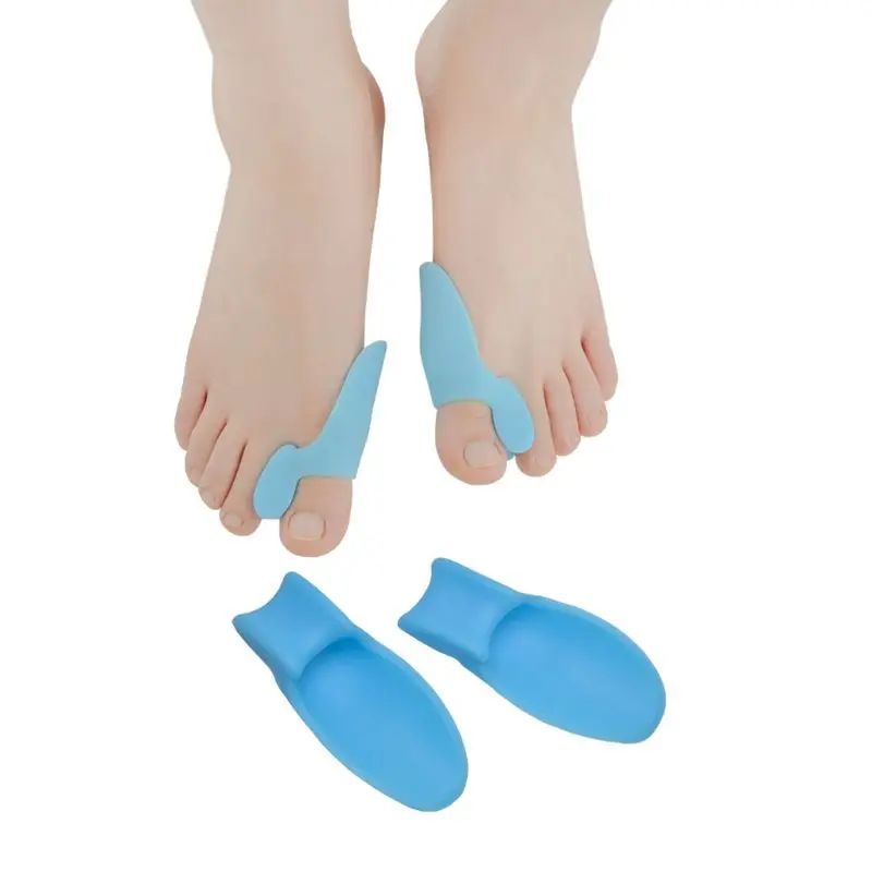 Silicone Toe Separator Corrector Orthotics Straightener Foot Hallux Protector G6KE