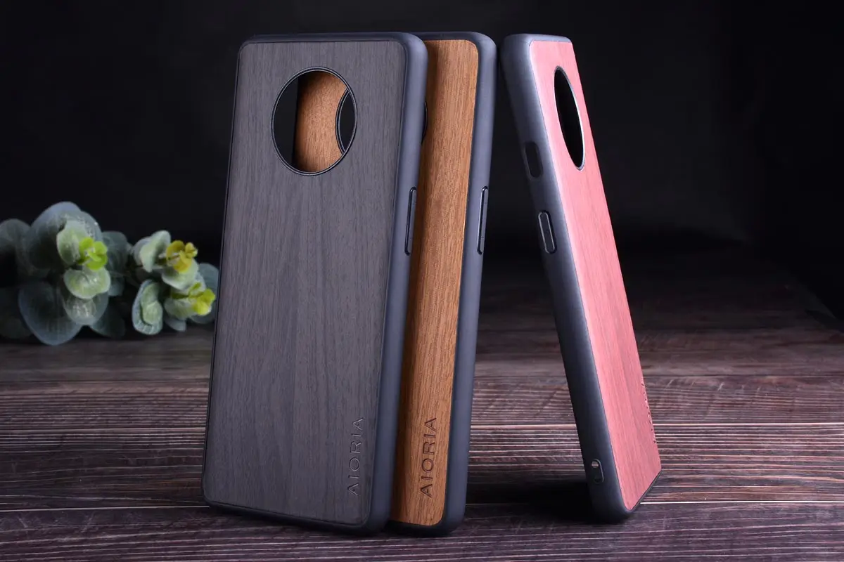 Деревянный чехол для Oneplus 7T TPU+ PC+ wood pu Кожаные чехлы coque fundas для Oneplus 7T