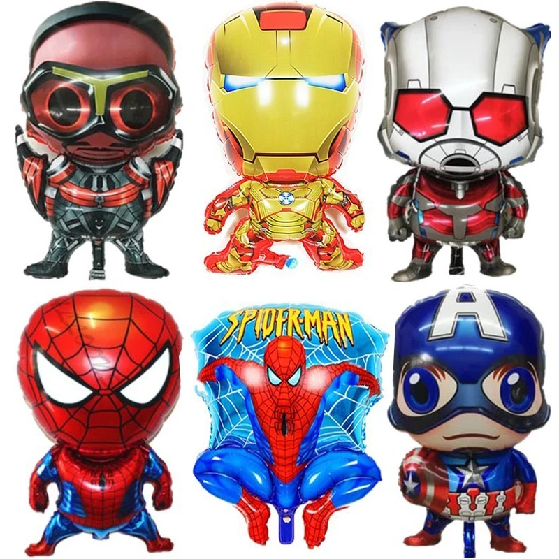 1 шт. воздушный шар супергероя из алюминиевой фольги вечерние воздушные шары на