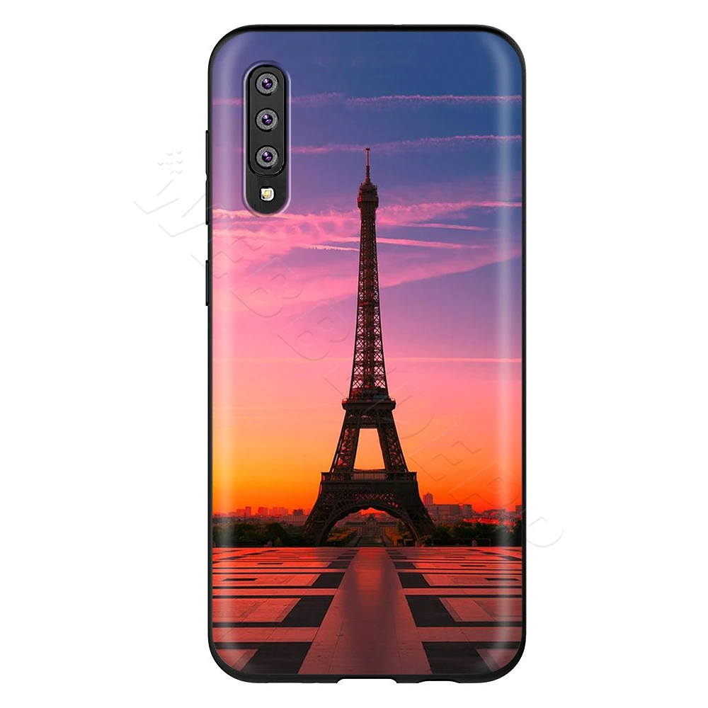 2 Webbedepp Париж Эйфелева башня Франция чехол для samsung Galaxy S7 S8 S9 S10 Edge Plus Note 10 8 9 A10 A20 A30 A40 A50 A60 A70 - Цвет: 2