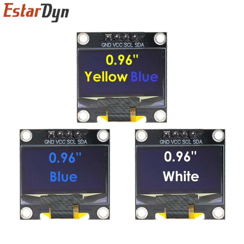 White 0.96 I2C IIC SPI Serial 128X64 OLED LCD LED Display Module Compatible With Arduino by Atomic Market 