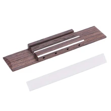 Укулеле палисандр Мост, палисандр седло через гитарный мост 4 струны палисандр Мост с акриловым седло для укулеле Замена