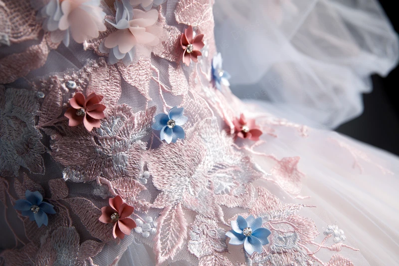 Real Video Off Shoulder Quinceanera Dresses Sleeve with Appliques Bead Formal Party Dress Puffy Ball Gown Vestido