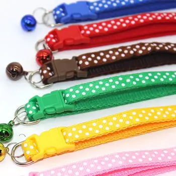 

Easy Wear Cat Dog Collar With Bell Adjustable Buckle Dog Collar Cat Puppy Pet Supplies Cat Dog Accessories Small Dog Chihuahua