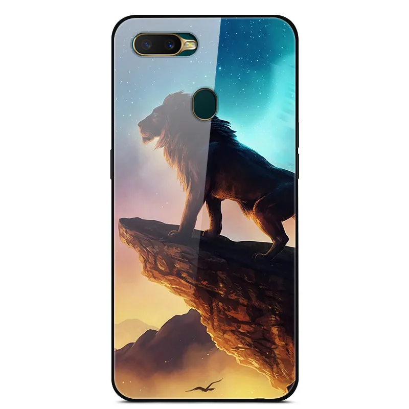 36 Для Oppo AX7 чехол из закаленного стекла с изображением планеты космос, чехол из стекла для Oppo A7 A 7 AX7, чехол для Oppo A5s AX5S AX7 A7 - Цвет: 36