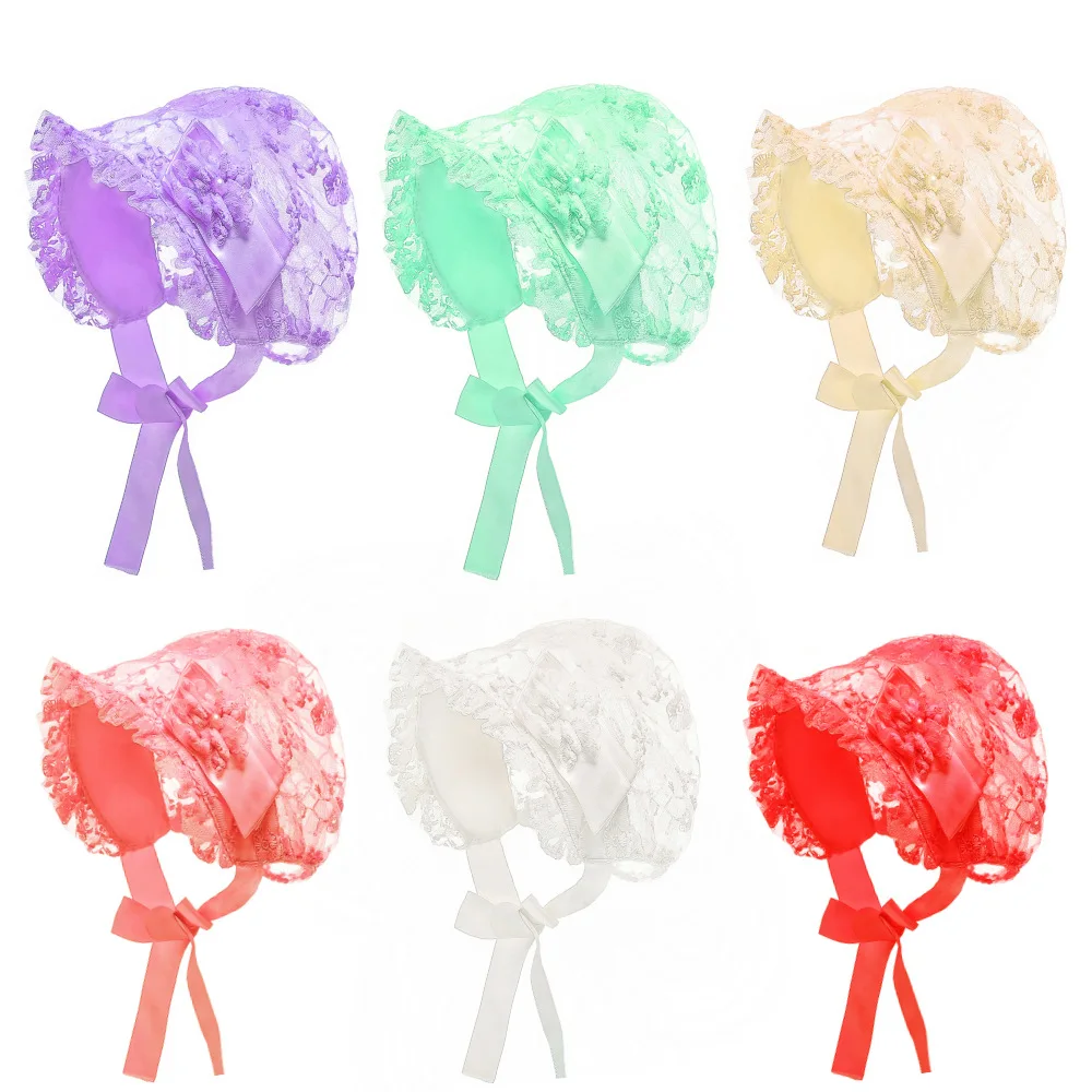 

2020 new fashion children's clothing Baby hat lace baby photography white top hat