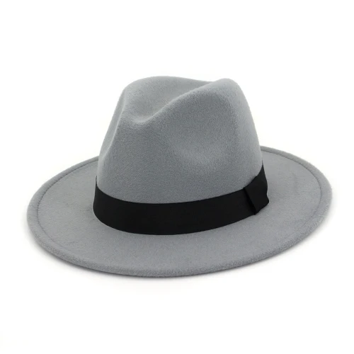 LightGrey H7554 Женская Бейсболка с меховым помпоном мужская плоская шерстяная войлочная джаз шляпа осень зима простая универсальная церковная Вечерние Повседневная простая Кепка - Цвет: LightGrey