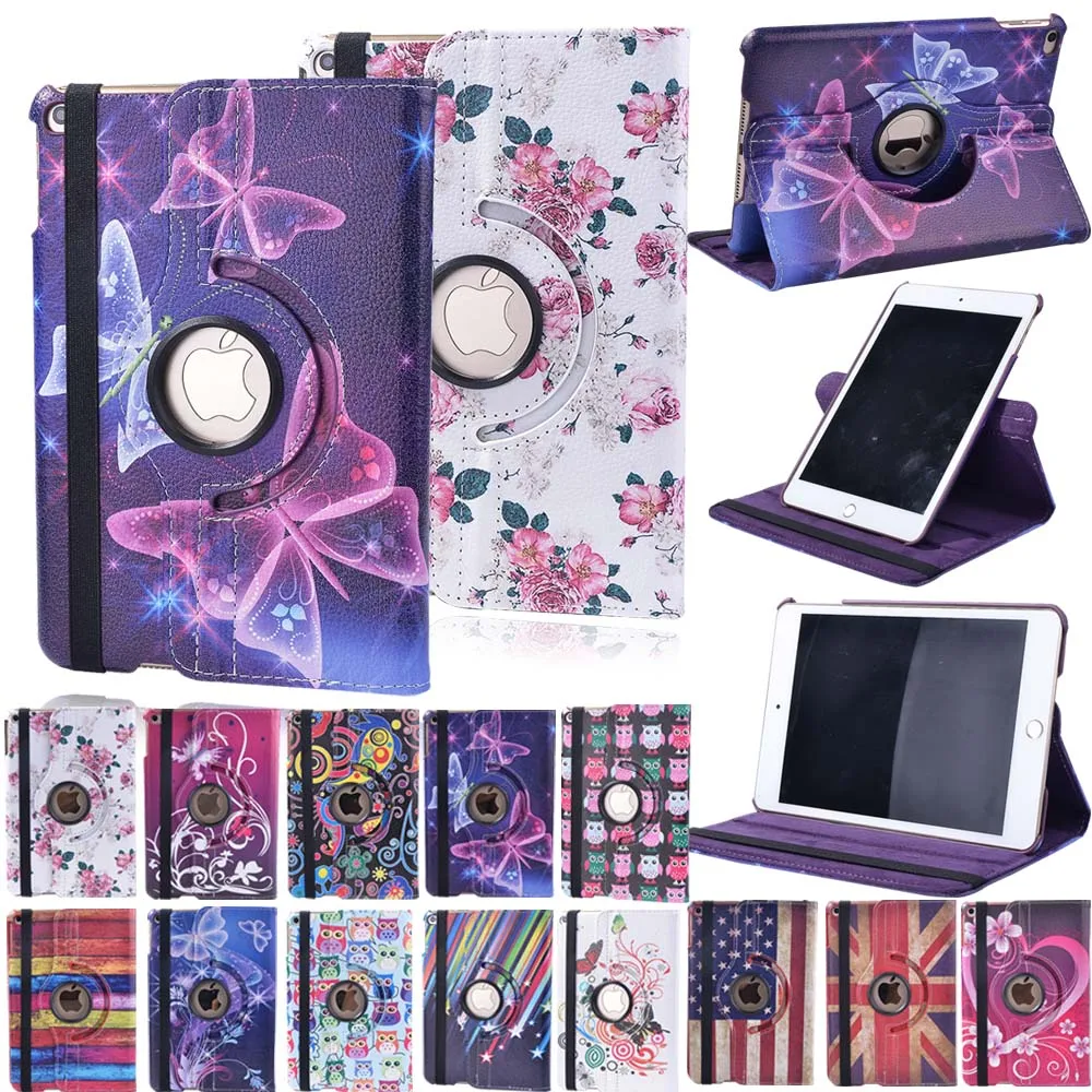 Чехол-книжка из искусственной кожи с поворотом на 360 градусов для Apple Ipad Mini 12345/ipad