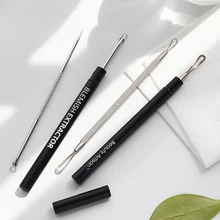 1 шт. Новинка для прыщей, черных точек удалитель акне Косметическая игла инструмент для удаления черных точек очищающее средство от черных точек вакуумный прибор для ухода за лицом